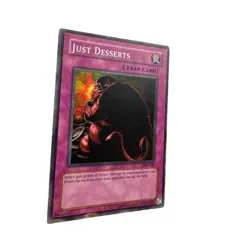 Yugioh CCG Collectable 1996 Konami Just Deserts Card Trap Card - Image 2