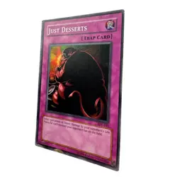 Yugioh CCG Collectable 1996 Konami Just Deserts Card Trap Card - Image 3