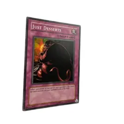 Yugioh CCG Collectable 1996 Konami Just Deserts Card Trap Card - Image 2