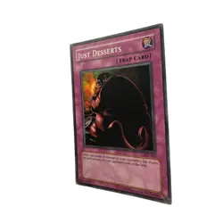 Yugioh CCG Collectable 1996 Konami Just Deserts Card Trap Card - Image 3
