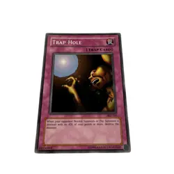 Yugioh CCG Collectable 1996 Konami Trap Hole Trap Card - Image 4