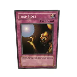 Yugioh CCG Collectable 1996 Konami Trap Hole Trap Card - Image 5