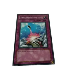 Yugioh CCG Collectable 1996 Konami Trap Card Compulsory Evacuation Device - Image 4