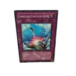 Yugioh CCG Collectable 1996 Konami Trap Card Compulsory Evacuation Device - Image 5