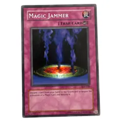 Yugioh CCG Collectable 1996 Konami Magic Jammer Trap Card - Image 1
