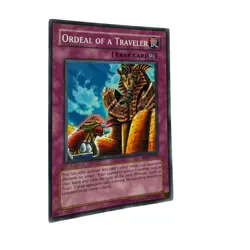 Yugioh CCG Collectable 1996 Konami Trap Card Ordeal Of A Traveler - Image 2