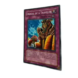 Yugioh CCG Collectable 1996 Konami Trap Card Ordeal Of A Traveler - Image 3