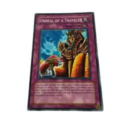 Yugioh CCG Collectable 1996 Konami Trap Card Ordeal Of A Traveler - Image 4