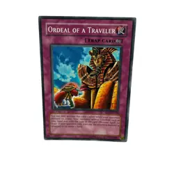 Yugioh CCG Collectable 1996 Konami Trap Card Ordeal Of A Traveler - Image 5