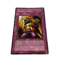 Yugioh CCG Collectable 1996 Konami Trap Card Bubble Crash - Image 4