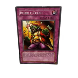 Yugioh CCG Collectable 1996 Konami Trap Card Bubble Crash - Image 5