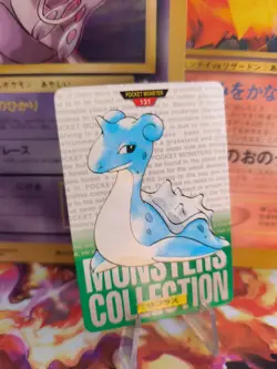Pokemon Karte Card Monsters Collection Carddass 1996 japanese NM Lapras Green - Image 1