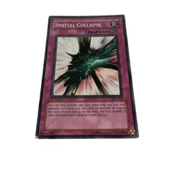 Yugioh CCG Collectable 1996 Konami Trap Card Spatial Collapse - Image 4