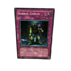 Yugioh CCG Collectable 1996 Konami Trap Card Robbin Goblin - Image 5