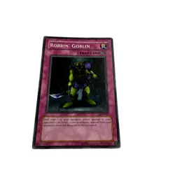 Yugioh CCG Collectable 1996 Konami Trap Card Robbin Goblin - Image 4