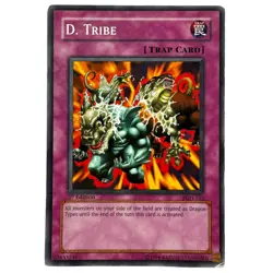 Yugioh CCG Collectable 1996 Konami Trap Card D Tribe - Image 1