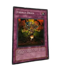 Yugioh CCG Collectable 1996 Konami Trap Card Energy Drain - Image 2