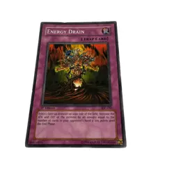 Yugioh CCG Collectable 1996 Konami Trap Card Energy Drain - Image 4