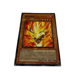 Yugioh CCG Collectable 1996 Konami Inferno Card 1st Edition - Image 4
