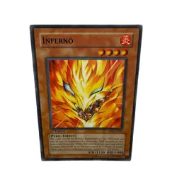 Yugioh CCG Collectable 1996 Konami Inferno Card 1st Edition - Image 5
