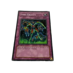 Yugioh CCG Collectable 1996 Konami Trap Card Zero Gravity - Image 4