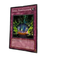 Yugioh CCG Collectable 1996 Konami Trap Card Spell Purification - Image 3