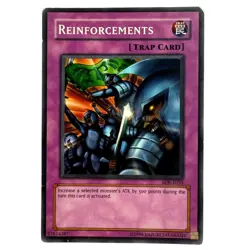 Yugioh CCG Collectable 1996 Konami Reinforcements Card Trap Card - Image 1