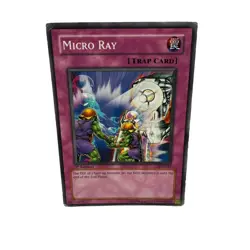 Yugioh CCG Collectable 1996 Konami Trap Card Micro Ray - Image 5