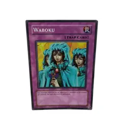 Yugioh CCG Collectable 1996 Konami Waboku Trap Card 1996 Yugioh - Image 5
