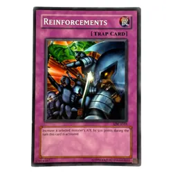 Yugioh CCG Collectable 1996 Konami Trap Card Reinforcements - Image 1