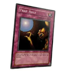 Yugioh CCG Collectable 1996 Konami Trap hole Card Trap Card - Image 2