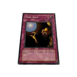 Yugioh CCG Collectable 1996 Konami Trap hole Card Trap Card - Image 4