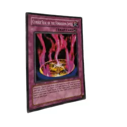 Yugioh CCG Collectable 1996 Konami Trap Card Cursed Seal Of The Forbidden Spell - Image 2