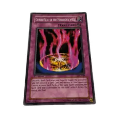 Yugioh CCG Collectable 1996 Konami Trap Card Cursed Seal Of The Forbidden Spell - Image 4