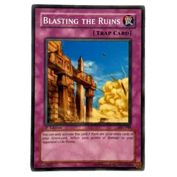 Yugioh CCG Collectable 1996 Konami Trap Card Blast The Ruins - Image 1