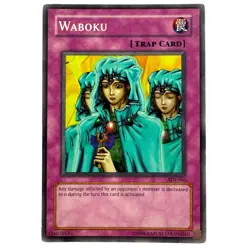 Yugioh CCG Collectable 1996 Konami Waboku Trap Card Card - Image 3
