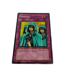 Yugioh CCG Collectable 1996 Konami Waboku Trap Card Card - Image 4