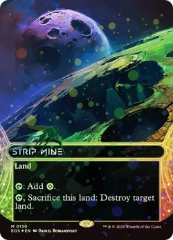 MTG - Strip Mine - Galaxy Foil - Stellar Sights - Edge of Eternities - Image 1