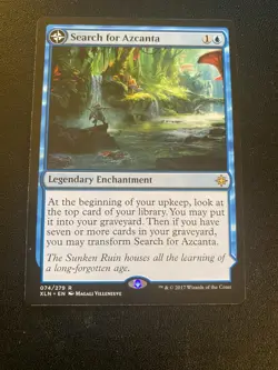 Magic the Gathering MTG - Search for Azcanta Azcanta, the Sunken Ruin 074/279 NM - Image 1