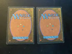 2x Ghazban Ogre MTG Chronicles Magic The Gathering - One has Smudged Misprint MP - Image 2