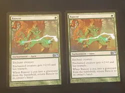 2x Magic The Gathering MTG Rancor Magic 2013 185/249 Regular Uncommon NM - Image 1