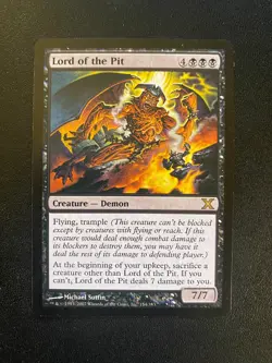 Magic the Gathering MTG LORD OF THE PIT #154/383 Black Rare 10th Edition LP - Image 1
