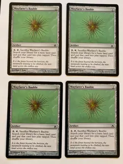 4x Magic The Gathering MTG Wayfarer's Bauble 165/165 Fifth Dawn NM Never Played - Image 1