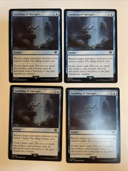 4x Mtg Lord Of The Rings Soothing Of Smeagol NM Magic The Gathering - Image 1