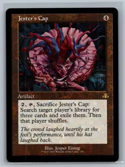 Magic MTG Dominaria Remastered Jester's Cap (Retro Frame) #381 TCG CCG - Image 1