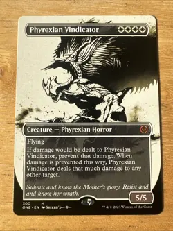 Phyrexian Vindicator (Showcase) Phyrexia: All Will Be One Regular #300 NM MTG - Image 1