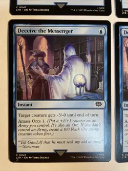 4x Mtg Lord Of The Rings Deceive The Messenger NM Magic The Gathering - Image 2