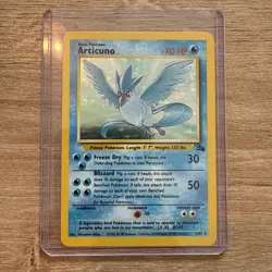 Pokemon TCG Articuno Holo 2/62 Fossil Shiny Rare Base Set 1999 (LP) - Image 3