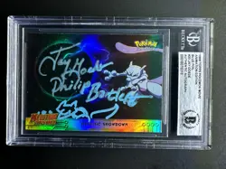 BGS Jay Goede Psychic Showdown Pokemon Topps Mewtwo Strikes Back 33 signed - Image 1