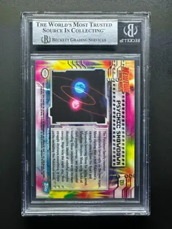 BGS Jay Goede Psychic Showdown Pokemon Topps Mewtwo Strikes Back 33 signed - Image 2
